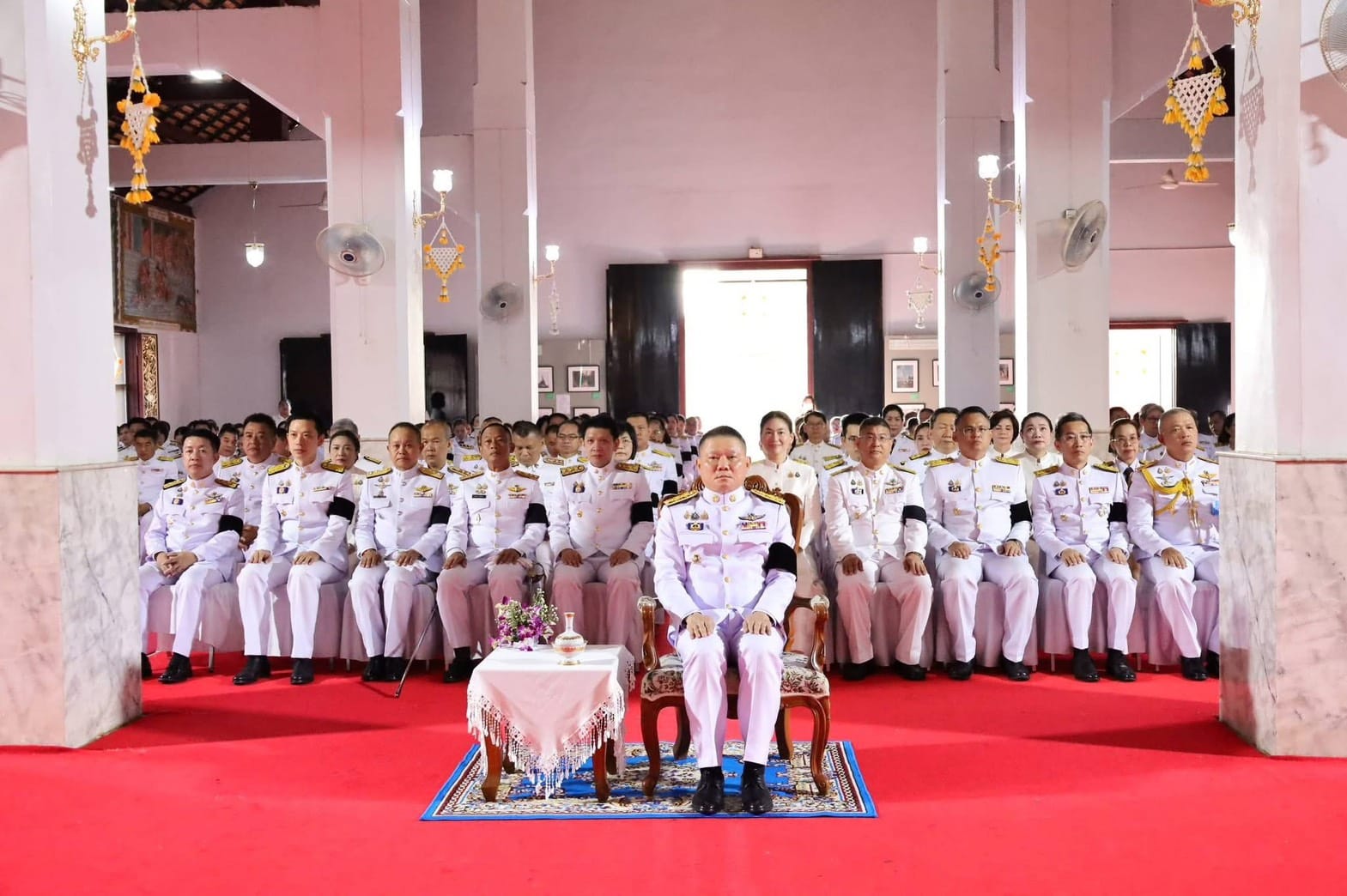 สำนักงานก่อสร้างชลประทานขนาดกลางที่ 2 ร่วมพิธีเจริญพระพุทธมนต์และทำบุญตักบาตรถวายพระราชกุศล เนื่องในโอกาสพระราชพิธีมหามงคลเฉลิมพระชนมพรรษา 4 รอบ สมเด็จพระนางเจ้าฯ พระบรมราชินี