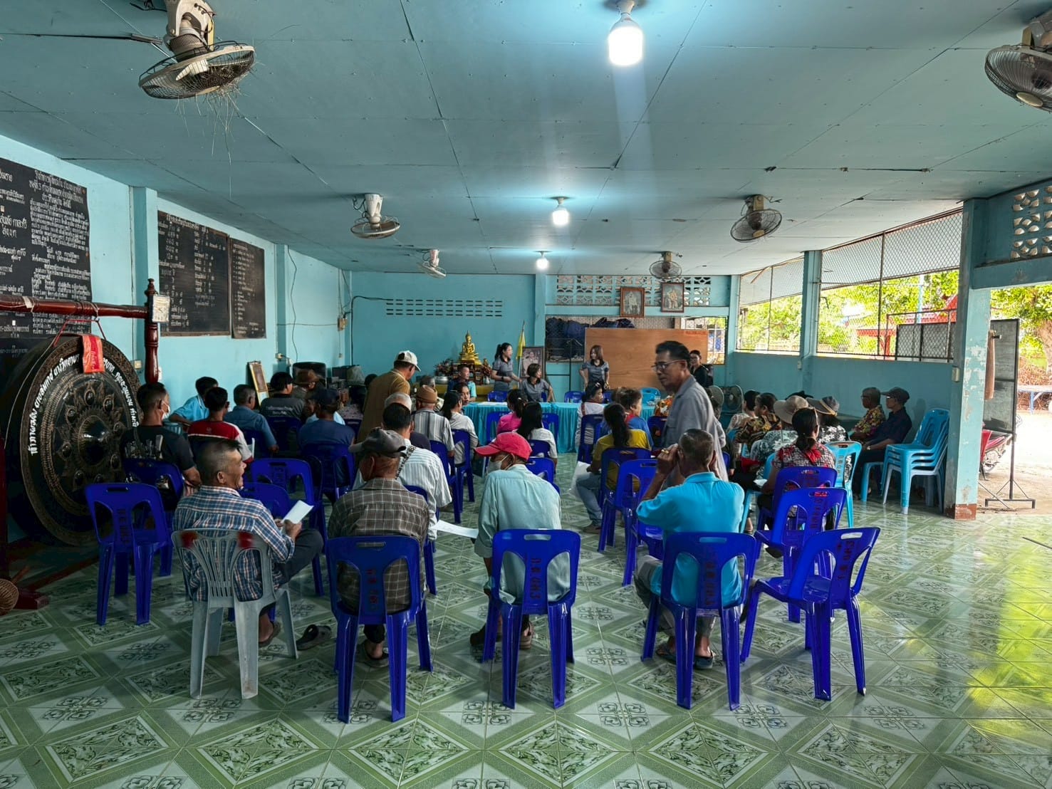 สำนักงานก่อสร้างชลประทานขนาดกลางที่ 2 ร่วมจัดประชุมเพื่อจัดทำแบบอนุญาตให้ทางราชการเข้าใช้ที่ดินก่อนจ่ายค่าที่ดิน (ท.ด.08) สถานีสูบน้ำด้วยไฟฟ้าพร้อมระบบส่งน้ำโครงการประตูระบายน้ำและอาคารประกอบบ้านดอยอิสาน จังหวัดพะเยา